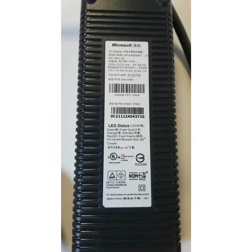 Microsoft Xbox 360 OEM Power Block untested